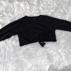 Long sleeve crop top